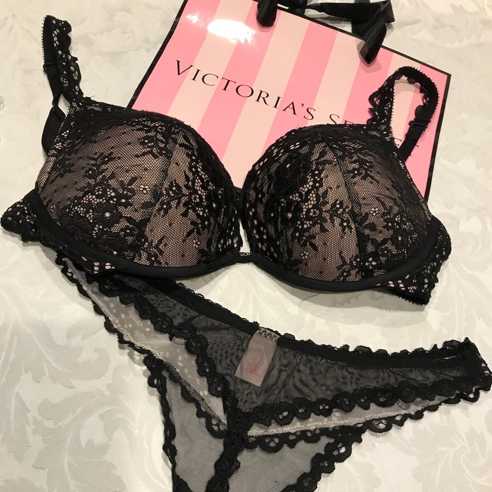 Victoria’s Secret push up bra & thong panty